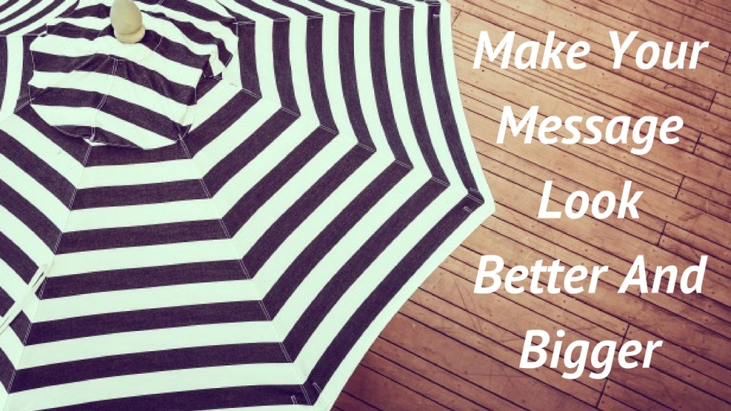 Oversized Custom Umbrellas Will Make Your Message Look Better And Bigger