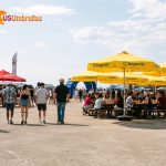 Branded shades with custom umbrellas for outdoor events