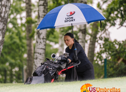 Popular promotional golf umbrellas in various styles and colors