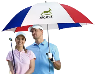 60 inch Arc Custom Imprinted Golf Umbrellas