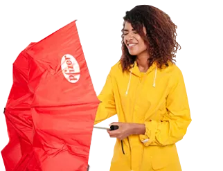 43 Inch Arc Customized Manual Folding Umbrellas
